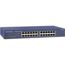 NETGEAR 24-Port Gigabit Ethernet Unmanaged Switch- Desktop/Rackmount, and ProSAFE Limited Lifetime Protection (JGS524 | 606449036459)
