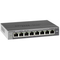 NETGEAR 8-Port Gigabit Ethernet Smart Managed Plus Switch (GS108Ev3) – Desktop, and ProSAFE Limited Lifetime Protection(606449103397)