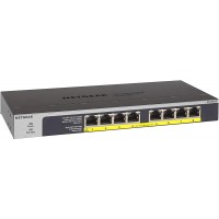 NETGEAR 8-Port Gigabit Ethernet Unmanaged PoE Switch (GS108LP) - with 8 x PoE+ @ 60W Upgradeable - 606449134957 
