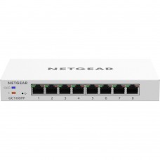 Netgear GC108PP-100NAS 8-Port Gigabit PoE+ Compliant Managed Smart Cloud Switch - 606449140231-Open Damaged Box