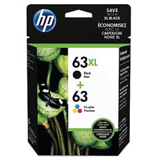 HP 63XL High-Yield Black And 63 Cyan, Yellow, Magenta Ink Cartridges, Pack Of 2, LOR48AN - 889296406952